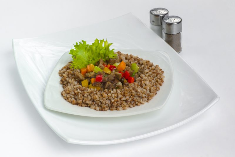 Buckwheat porridge with vegetables